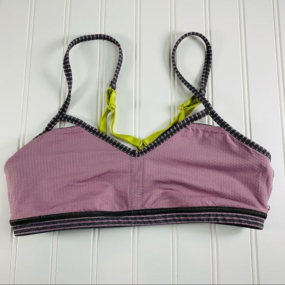 Lululemon Seek the Heat Sports Bra Sz 6 Purple - Picture 6 of 8